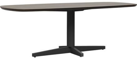 Eettafel Lidusa Deens ovaal kolompoot zwart