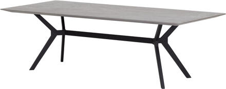 Eettafel 'Novi' Mortex, 250 x 95cm, kleur Grijs - 250 x 95 cm