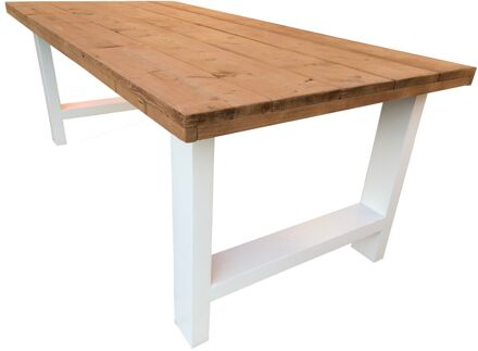 Eettafel Seattle roastedwood 180Lx78Hx90D cm wit