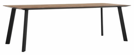 Eettafel 'Shape' Teakhout, 250 x 100cm, kleur Naturel - 250 x 100 cm