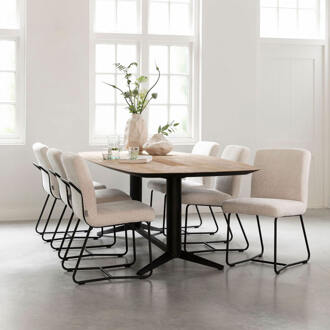 Eettafel 'Soho' Deens ovaal, Teakhout, 260 x 110cm - 260 x 110 cm