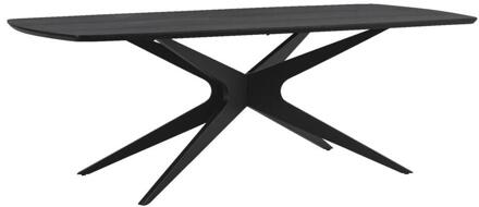 Eettafel Suzanne - 200x90 Cm - MDF - Zwart