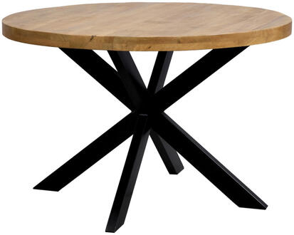 Eettafel Travis Rond - Mango - Ø150 Cm - Mangohout - Bruin