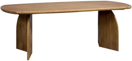 Eettafel Vik- Naturel - 220x110 Cm - Mangohout - Bruin