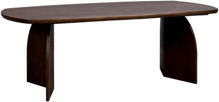 Eettafel Vik - Walnoot - 180x100 Cm - Mangohout - Bruin