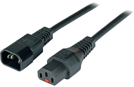EFB Elektronik Voedingskabel C13-C14 IEC Lock, 1,5m Kabel