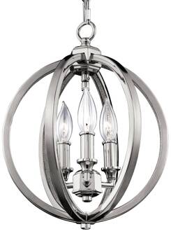 Effectieve hanglamp Corinne in nikkel gepolijst gepolijst nikkel