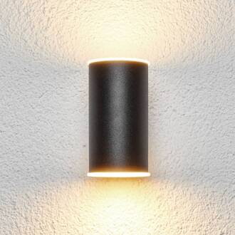Effectvolle LED-buitenwandlamp Morena zwart