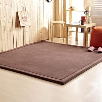 Effen 2Cm Dikte Kids Playmat Thuis Tapijt Deken Zacht Koraal Fluwelen Matten Rechthoek 100*200Cm Bedmat Skidproof kind Spel Mat