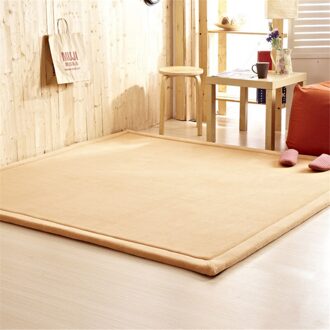 Effen 2Cm Dikte Kids Playmat Thuis Tapijt Deken Zacht Koraal Fluwelen Matten Rechthoek 100*200Cm Bedmat Skidproof kind Spel Mat