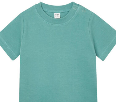 Effen baby t-shirt Groen - 92