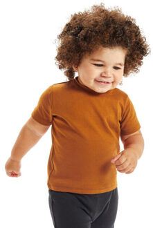 Effen baby t-shirt - maat 68 Oranje