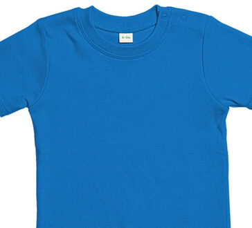 Effen baby t-shirt - maat 80 Blauw