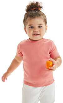 Effen baby t-shirt Roze - 62