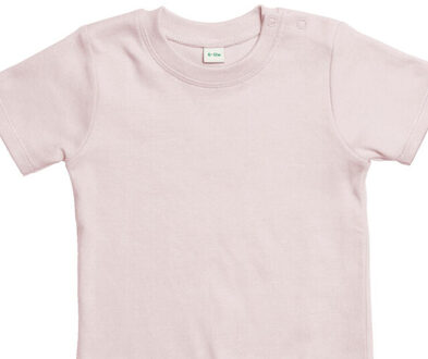 Effen baby t-shirt Taupe - 68