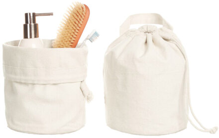 Effen biologisch katoenen koordzak Beige - One size