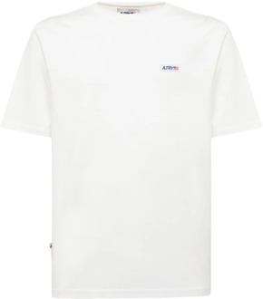 Effen Crew Neck T-Shirt Autry , White , Heren - 2Xl,L,M,S