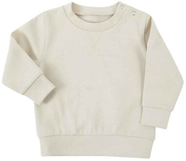 Effen duurzaam sweatshirt kinderen/kinderen Beige - 68