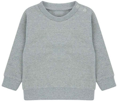 Effen duurzaam sweatshirt kinderen/kinderen Grijs - 92
