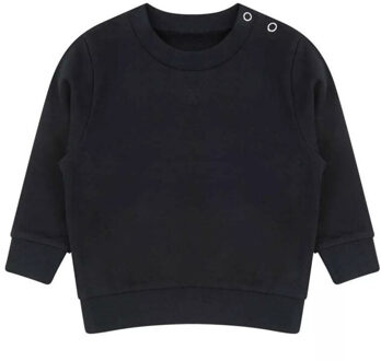 Effen duurzaam sweatshirt kinderen/kinderen - maat 116 Zwart