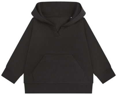 Effen duurzame hoodie kinderen/kinderen Zwart - 116