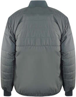 effen gewatteerd grijs bomberjack - XL