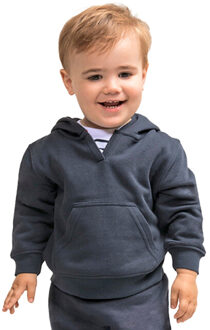 Effen hoodie kinderen/kinderen - maat 80 Blauw