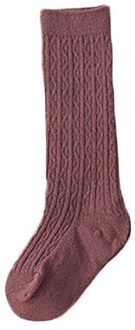 Effen Kleur Baby Sokken Winter Herfst Zachte Katoenen Baby Jongen Meisje Sokken 1-3 Jaar Kniehoge Kinderen Sokken calcetines recien nacido stijl 3 paars