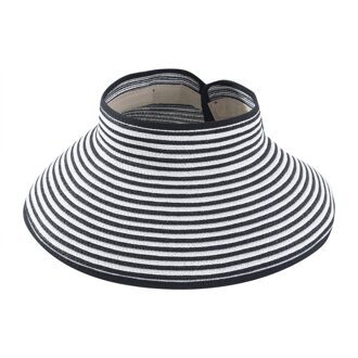 Effen Kleur Breedgerande Hoed Zomer Vrouwen Beknoptheid Breed Oprolbaar Opstellen Hoed Zonnehoed Strand Hoed Zonnehoed C