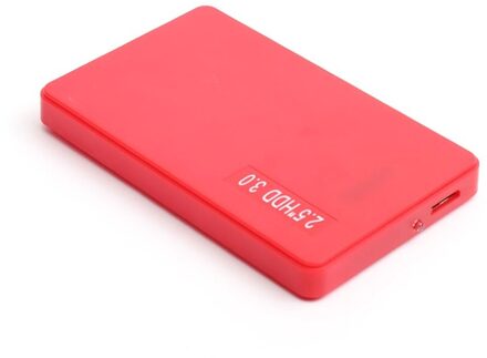 Effen Kleur Draagbare Hdd Case 2.5 Inch Usb 3.0 5Gbps Sata Ssd Behuizing Hard Disk Case Meisje Hdd Box adapter Voor Laptop Rood