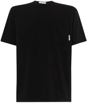 Effen Kleur Katoenen Ronde Hals T-Shirt Sotf , Black , Heren - Xl,L,M,S