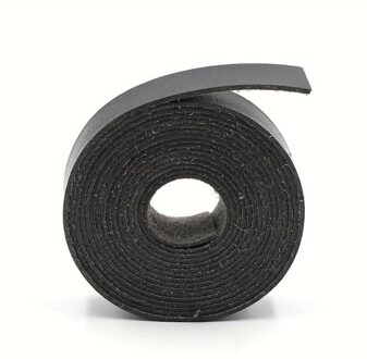 Effen Kleur Lederen Strip Heavy Webbing Riem Dikke Knapzak Riem Kleding Naaien Handgemaakte Diy Materiaal Accessoire zwart