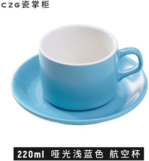 Effen Kleur Nordic Creativiteit Keramiek Schotel Handleiding Moderne Eco Vriendelijke Koffie Porselein Reuseable Tazze Dining EK50BD blauw