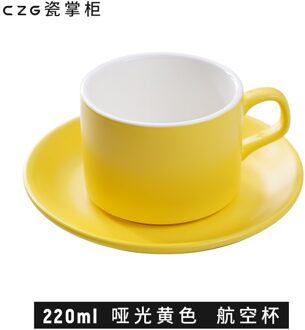 Effen Kleur Nordic Creativiteit Keramiek Schotel Handleiding Moderne Eco Vriendelijke Koffie Porselein Reuseable Tazze Dining EK50BD geel