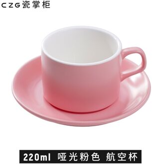 Effen Kleur Nordic Creativiteit Keramiek Schotel Handleiding Moderne Eco Vriendelijke Koffie Porselein Reuseable Tazze Dining EK50BD roze