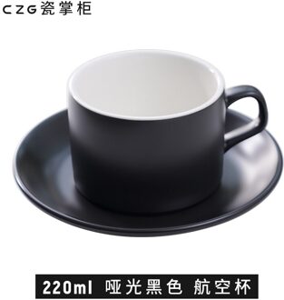 Effen Kleur Nordic Creativiteit Keramiek Schotel Handleiding Moderne Eco Vriendelijke Koffie Porselein Reuseable Tazze Dining EK50BD zwart