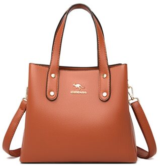 Effen Kleur Pu Lederen Schoudertassen Voor Vrouwen Casual Beknopte Trend Handtas Crossbody Sac Een belangrijkste geel