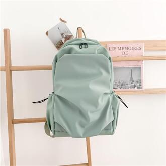 Effen Kleur Schooltassen Voor Tiener Meisjes Casual Vrouwen Rugzak Grote Capaciteit Reizen Rugzak groen