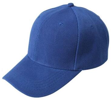 Effen Kleur Unisex Zonnehoed Baseball Cap Lege Hoed Effen Kleur Verstelbare Hoed Korea Stijl Stijlvolle Caps Outdoor Papa Verstelbare hoed Blauw