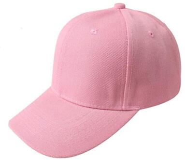 Effen Kleur Unisex Zonnehoed Baseball Cap Lege Hoed Effen Kleur Verstelbare Hoed Korea Stijl Stijlvolle Caps Outdoor Papa Verstelbare hoed Roze
