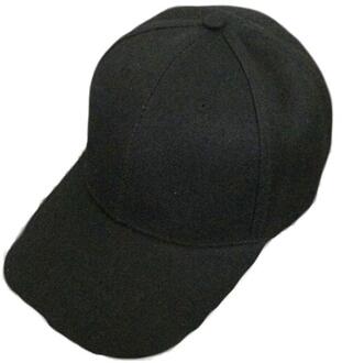 Effen Kleur Unisex Zonnehoed Baseball Cap Lege Hoed Effen Kleur Verstelbare Hoed Korea Stijl Stijlvolle Caps Outdoor Papa Verstelbare hoed zwart