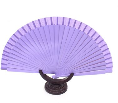 Effen Kleur Vouwen Fans Dance Wedding Party Kant Fans Plastic Zijde Vouwen Hand Held Fan Woondecoratie Handgemaakte Fan 1
