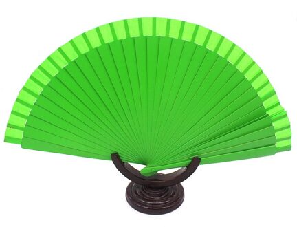 Effen Kleur Vouwen Fans Dance Wedding Party Kant Fans Plastic Zijde Vouwen Hand Held Fan Woondecoratie Handgemaakte Fan 4