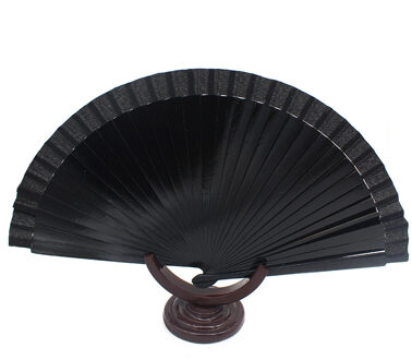 Effen Kleur Vouwen Fans Dance Wedding Party Kant Fans Plastic Zijde Vouwen Hand Held Fan Woondecoratie Handgemaakte Fan 7