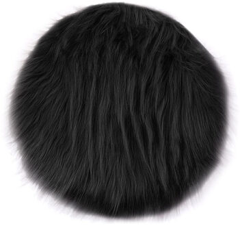 Effen Kleur Warme Wol Ronde Kussen Kruk Pad Verdikking Eetkamerstoel Kussen Anti-Slip Seat Mat Stoel Mat Pad 3