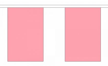 Effen roze vlaggenlijn rechthoekig