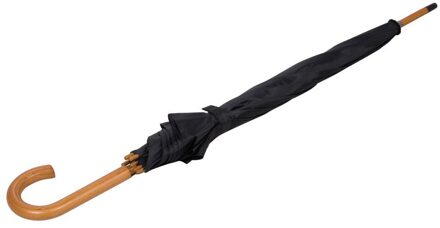 Effen Stokparaplu (Zwart)