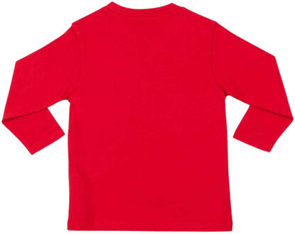 Effen t-shirt met lange mouwen voor baby's Rood - 102 (lengtemaat)