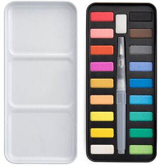 Effen Water Kleur Verf 12,18,24 Kleur Aquarel Pen Diy Graffiti Student Art Set Speciaal Voor Kinderen Student School 18-kleur