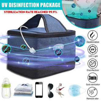 Efficient UV Sterilizer Box UVC Disinfect Pack Clothes Sterilization Bag Phone Mask Sterilizer Box USB UVC Disinfection Box